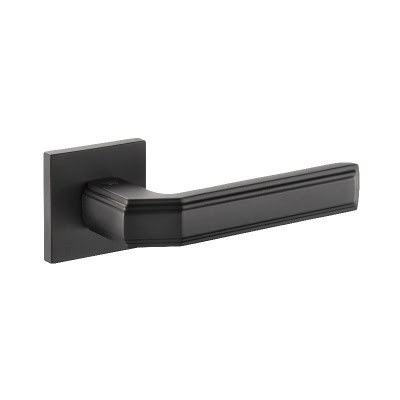 Ручка дверная VEIN S-537 BLACK (ЦАМ, черный)