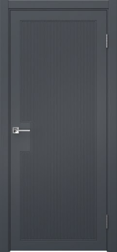 Межкомнатная дверь Вектор 1 экошпон антрацит