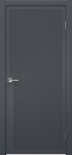 Межкомнатная дверь Вектор 3 экошпон антрацит