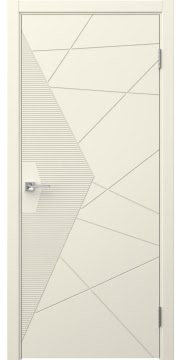 Межкомнатная дверь Соло 7 эмаль RAL 9001 — 1055